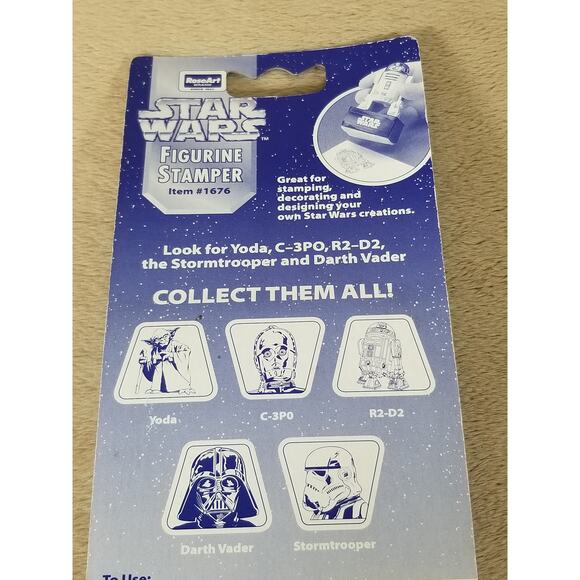 STAR WARS Figurine Stamper Yoda Stormtrooper 1997 Lucasfilm Vintage New - Picture 7 of 9